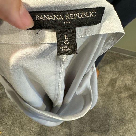 Banana Republic/ grey large long belle sleeve top - Picture 6 of 6
